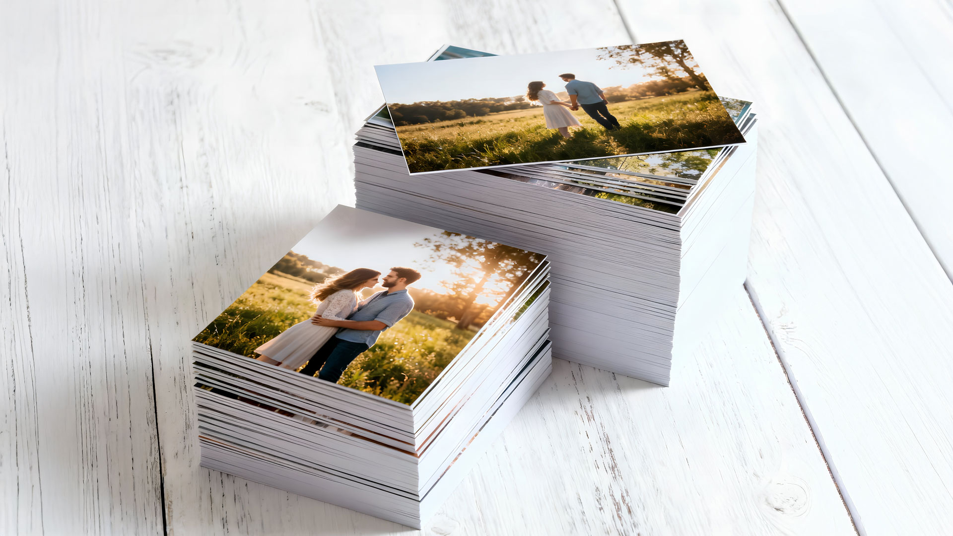 Gallery wall with different print sizes